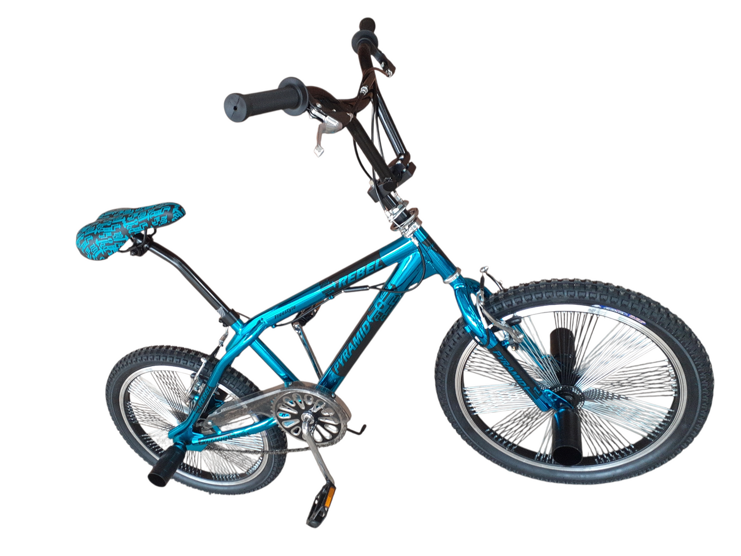 20" PYRAMID BMX CHROME, NANO BLUE